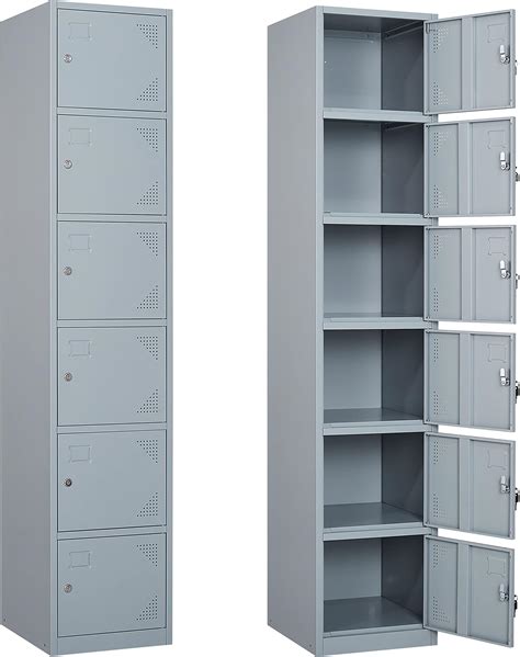 Six Tier Locker, 12x12,x12, 6 Door, Ready To 